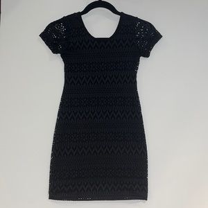 Cheryl Kids Creations Black Lace Dress; Size Medium